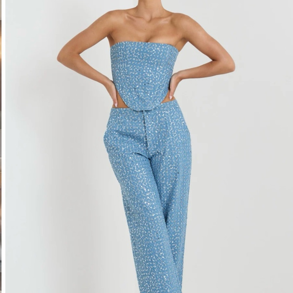 Sequin Denim Co-Ord